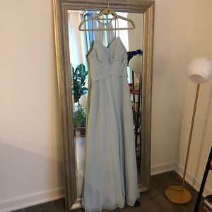 Light blue Azazie gown